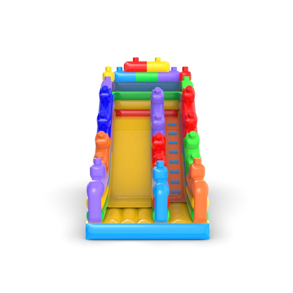 Toboggan gonflable Blocs colorés
