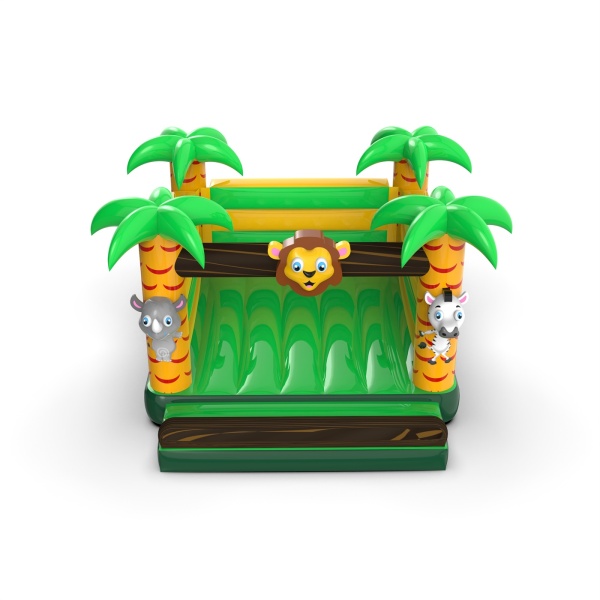 Château gonflable avec le thème de la jungle