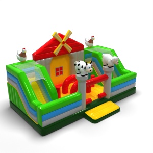 Aire de jeux gonflable - ferme