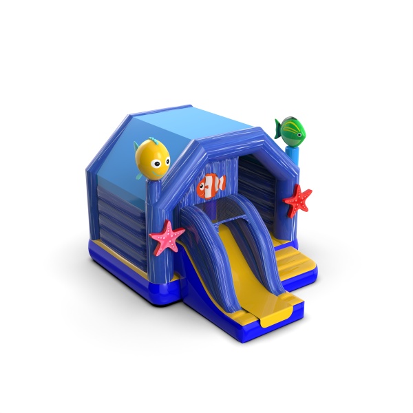 Grotte marine - gonflable avec toboggan
