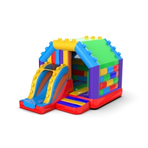 Maison gonflable en blocs