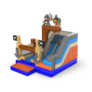 Gonflable avec toboggan -...
