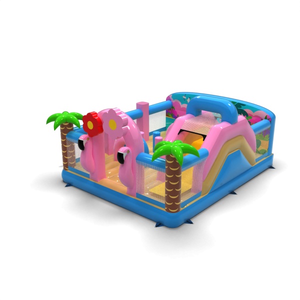 Aire de jeux gonflable 6x5 sur le thème hawaïen