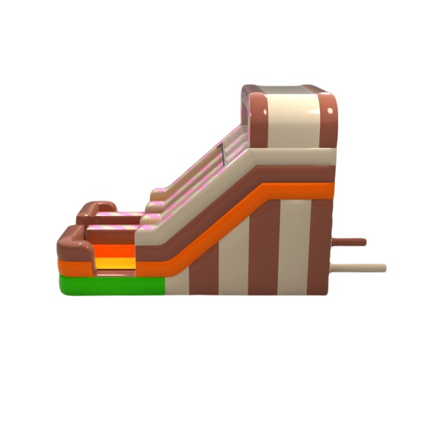 Toboggan gonflable double avec le thème des bonbons mini