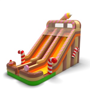 Toboggan gonflable agrandi...