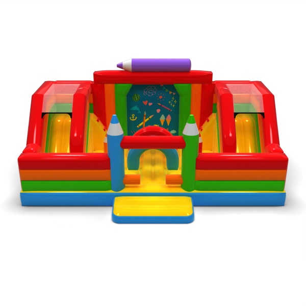 Aire de jeux gonflable - crayons