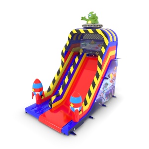 Toboggan gonflable sur le...
