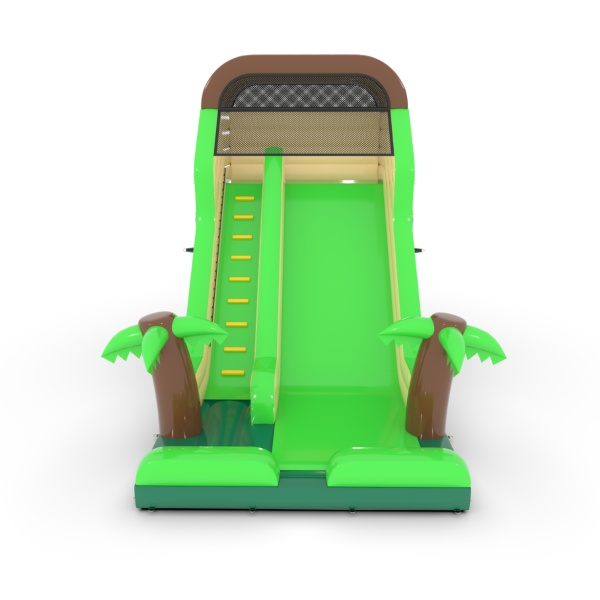 Toboggan gonflable avec imprimé jungle avec boudins latéraux