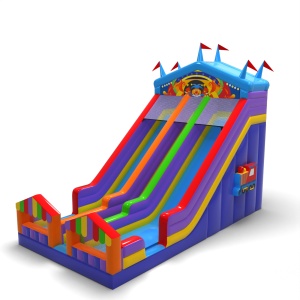 Toboggan gonflable agrandi...