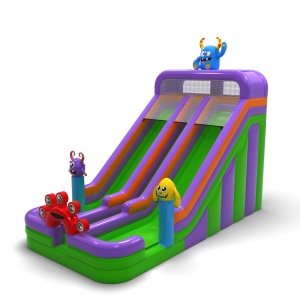 Toboggan gonflable agrandi...