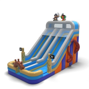 Toboggan gonflable agrandi...