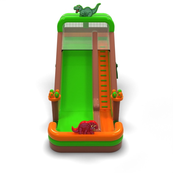Toboggan gonflable agrandi sur le thème des dinosaures