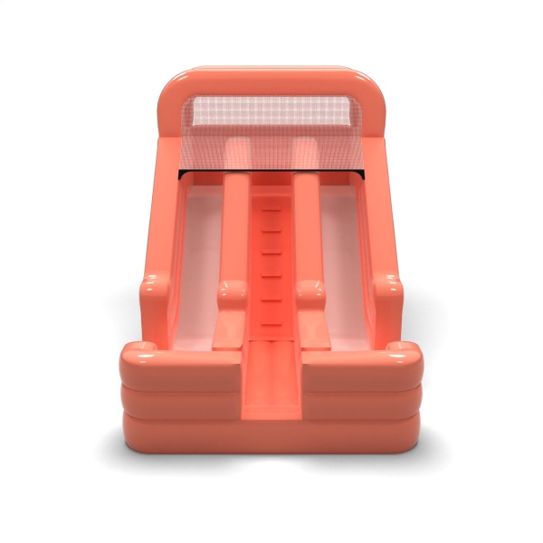Toboggan gonflable double mini - vieux rose