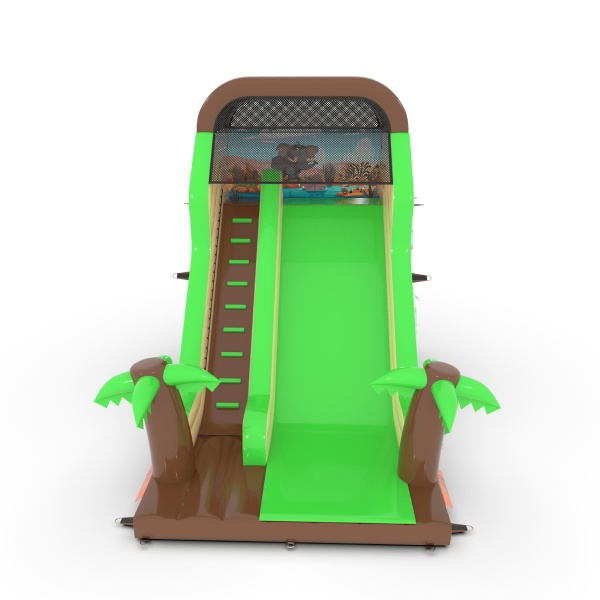 Toboggan gonflable avec imprimé safari