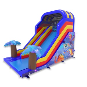 Toboggan gonflable avec un...