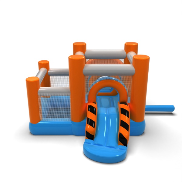 Petit château gonflable avec piscine à balles sèche pour enfants - classique