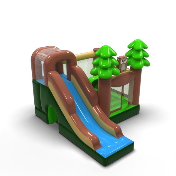 Château gonflable combo forestier