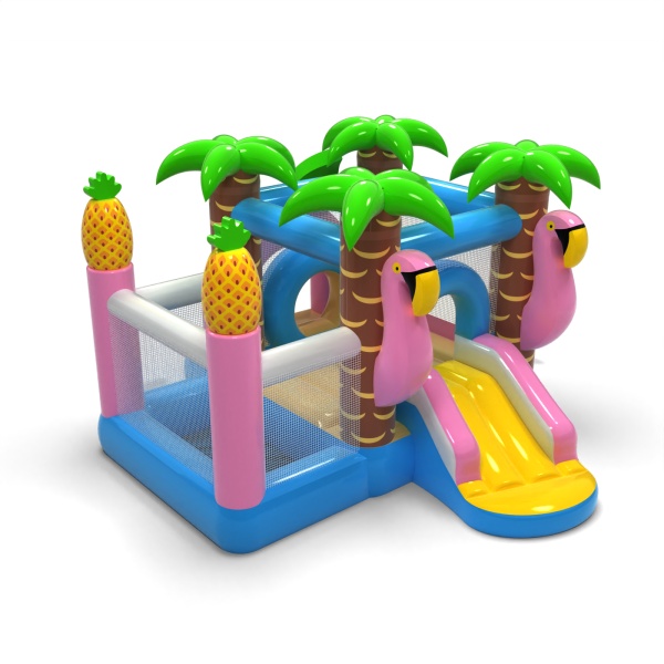 Petit château gonflable avec piscine à balles sèche pour enfants - hawaïen