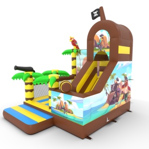 Gonflable avec toboggan...