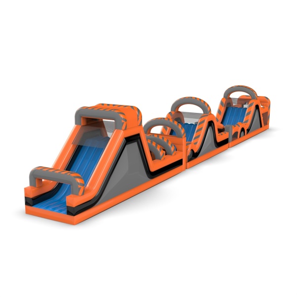 Parcours d'obstacles gonflable CrashKader Long - 30 m