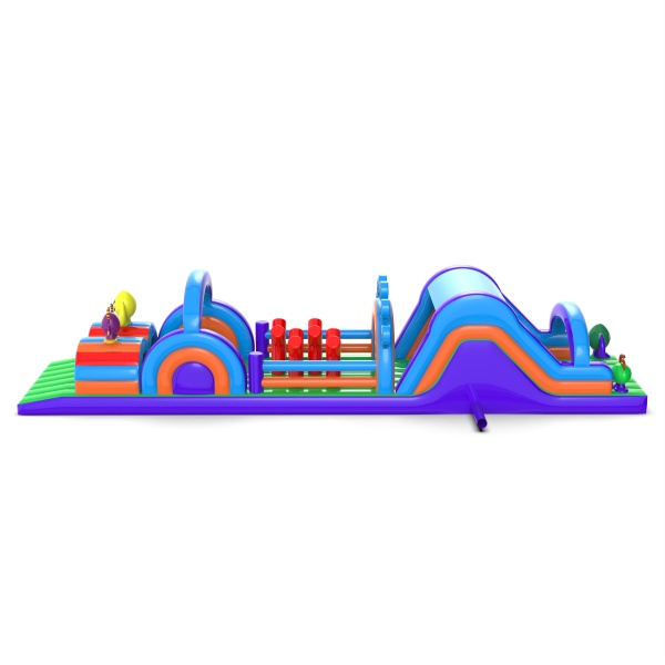 Parcours d'obstacles gonflable Monstres - 15 m
