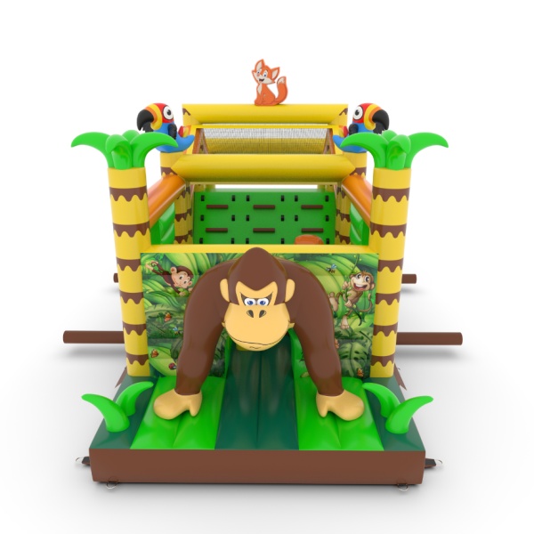 Parcours d'obstacles gonflable Jungle - 10 m