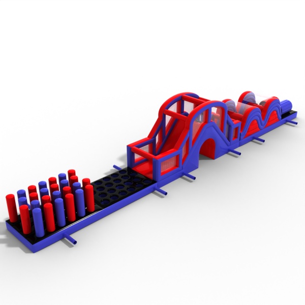 Parcours d'obstacles gonflable Ninja - 30 m