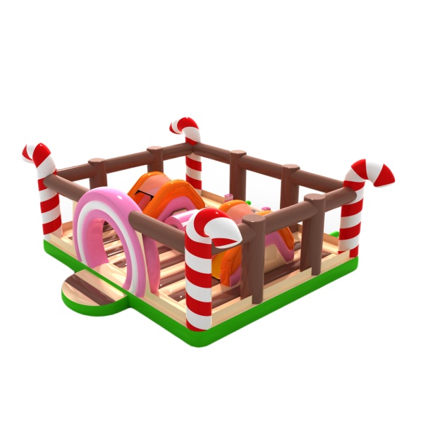 Aire de jeux sur le thème des bonbons