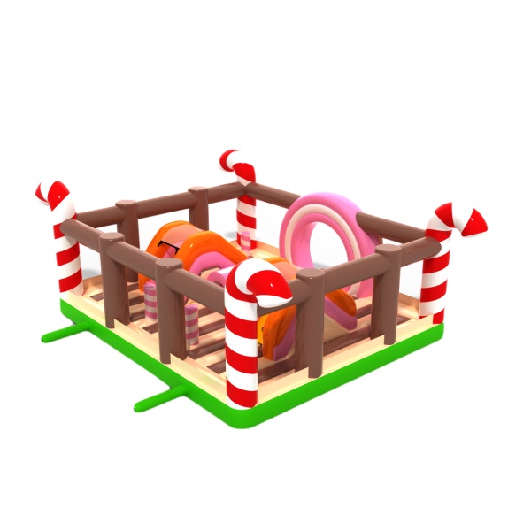 Aire de jeux sur le thème des bonbons