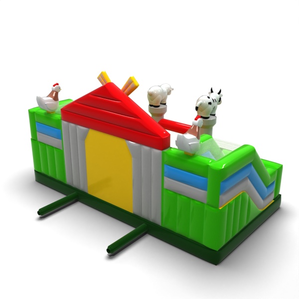 Aire de jeux gonflable - ferme