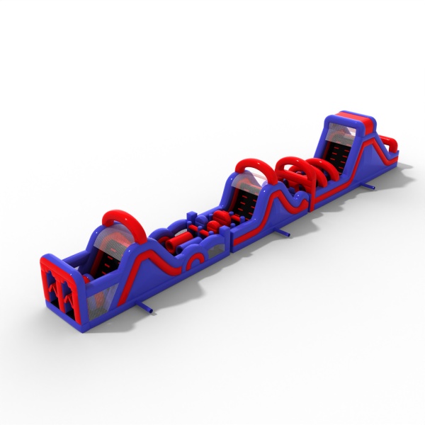 Parcours d'obstacles gonflable Ninja Long - 30 m