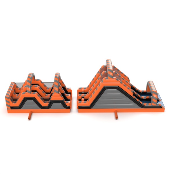 Parcours d'obstacles gonflable CrashKader - 15 m