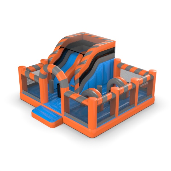 Aire de jeux gonflable 6x6 au motif classique