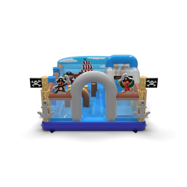 Aire de jeux gonflable 6x5 sur le thème des pirates