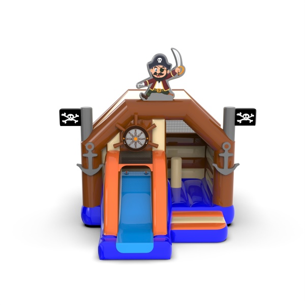 Cabane pirate gonflable avec toboggan