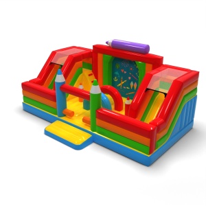Aire de jeux gonflable - crayons