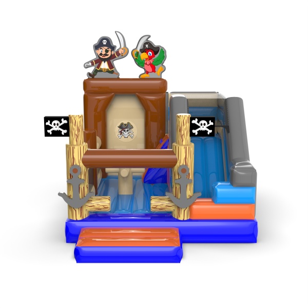 Gonflable avec toboggan - combo pirate
