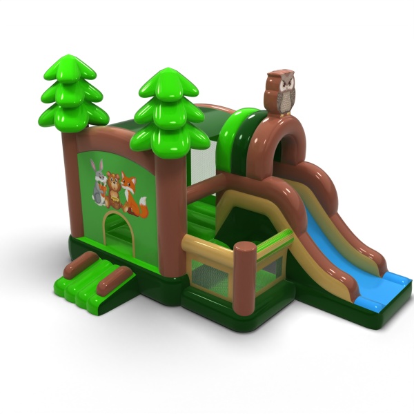 Château gonflable combo forêt