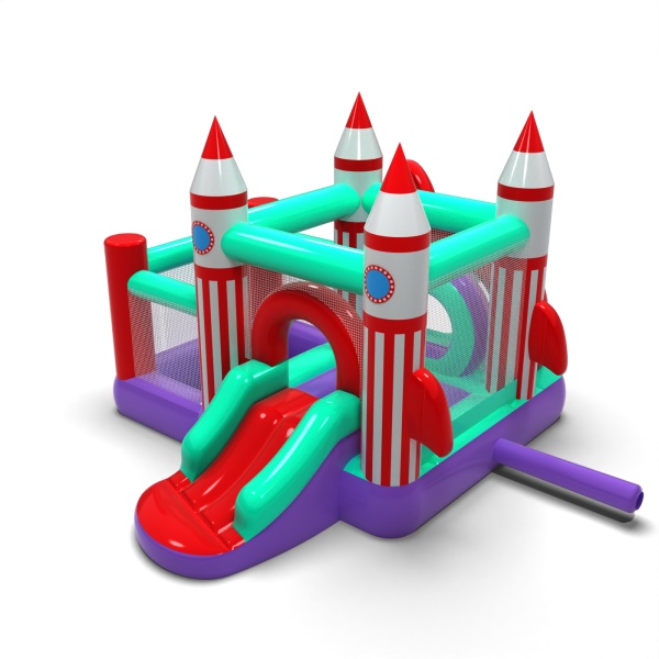 Petit château gonflable avec piscine à balles sèche pour enfants - espace