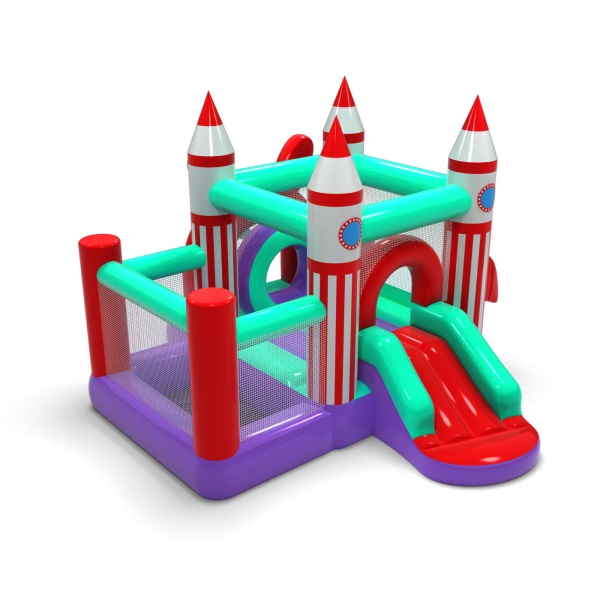 Petit château gonflable avec piscine à balles sèche pour enfants - espace