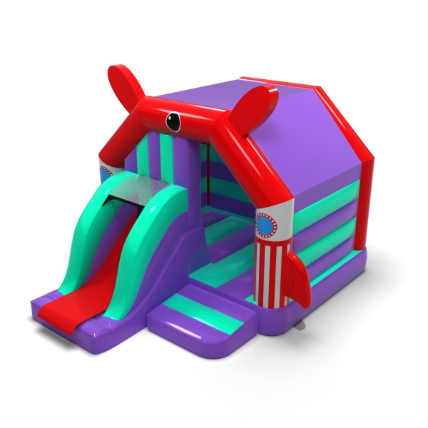 Base spatiale - gonflable avec toboggan