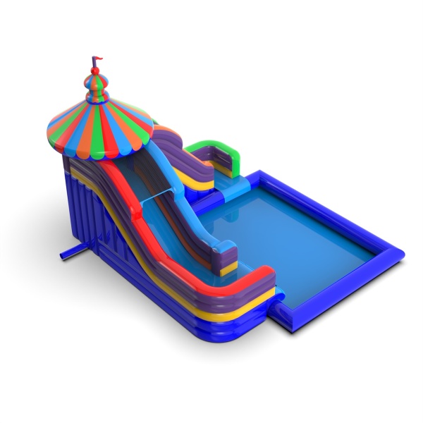 Toboggan gonflable aquatique fête foraine
