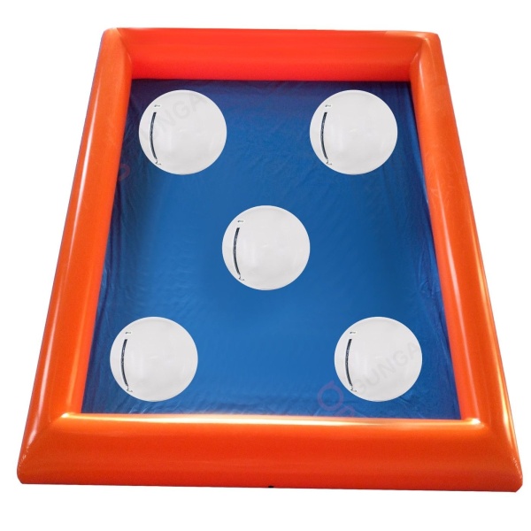 ENSEMBLE 5 boules aquatiques TPU Premium + piscine gonflable 6 × 8 m