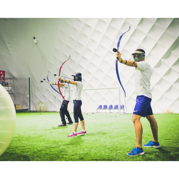 ENSEMBLE Archery Tag Premium 22 lbs - pour 12 joueurs - flèches rapides