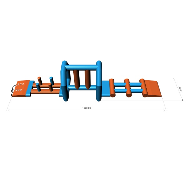 Parcours d'obstacles aquatique Tría (14 x 3 m)