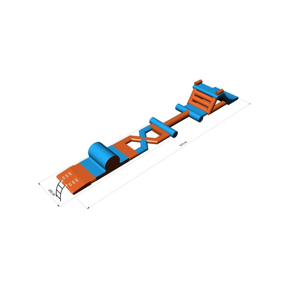 Parcours d'obstacles aquatique Téssera (16,7 x 2,5 m)
