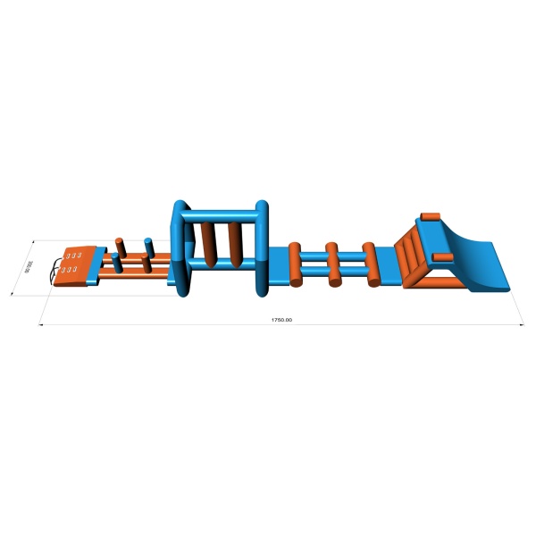Parcours d'obstacles aquatique Pénte (17,5 x 3 m)