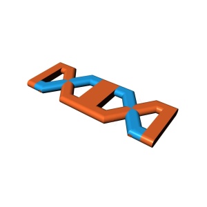 Passerelle en forme de X -...