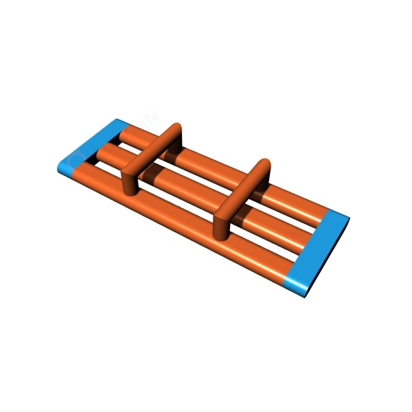 Obstacle à trois couloirs - parcs aquatiques gonflables