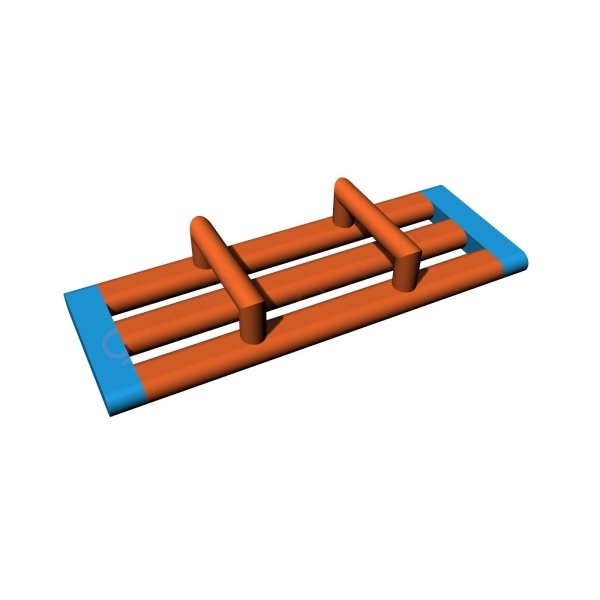 Obstacle à trois couloirs - parcs aquatiques gonflables
